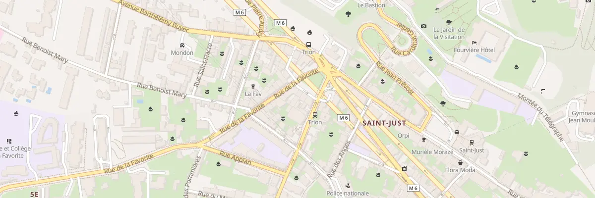 Plan du 5 Pl de Trion à Lyon 5e Arrondissement