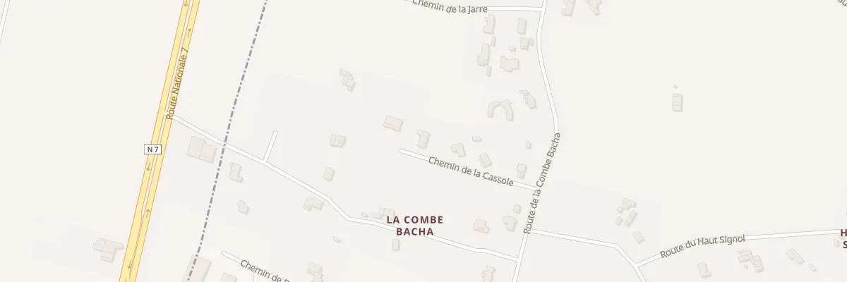 Plan du 5201 La Combe Bacha à Cliousclat