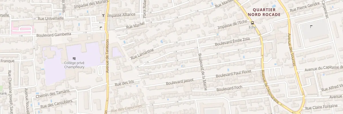 Plan du 6T Bd Emile Zola à Avignon
