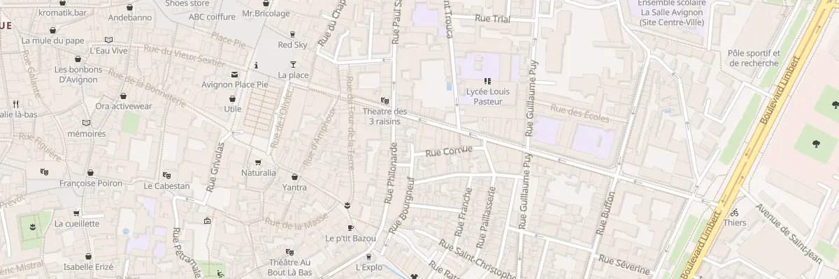 Plan du 28B Rue Thiers à Avignon