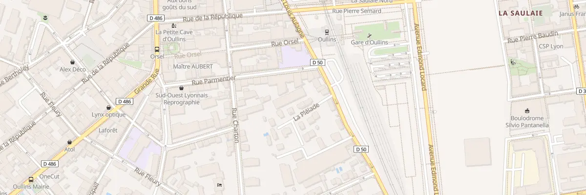 Plan du 4 Rue Louis Aulagne à Oullins-Pierre-Bénite
