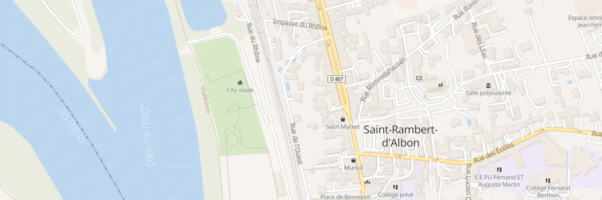 Plan du 11A Rue de l’Ouest à Saint-Rambert-d’Albon
