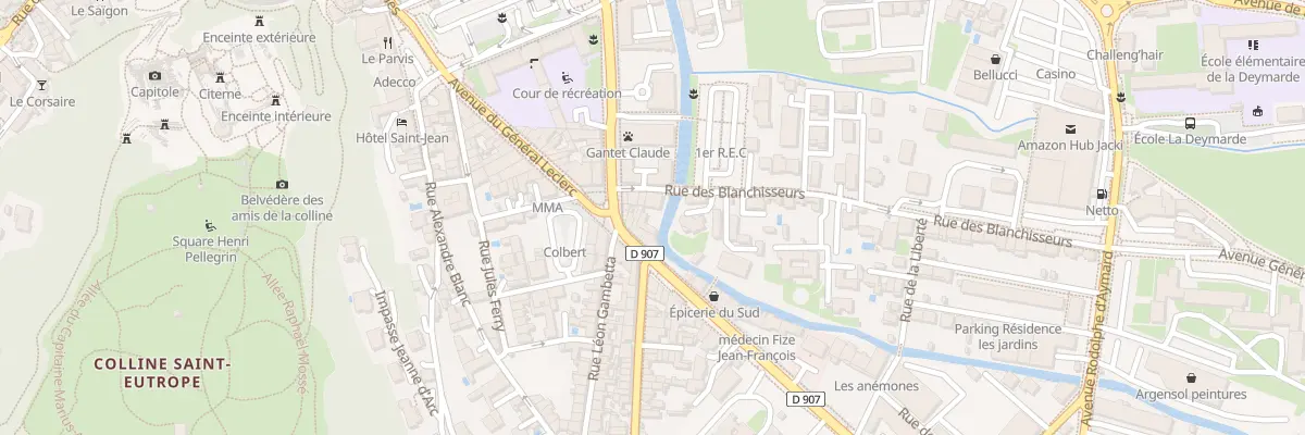 Plan du 36 Rue des Blanchisseurs à Orange