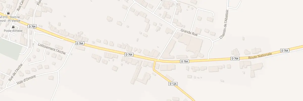 Plan du 22 Rte Nationale à Dom-le-Mesnil