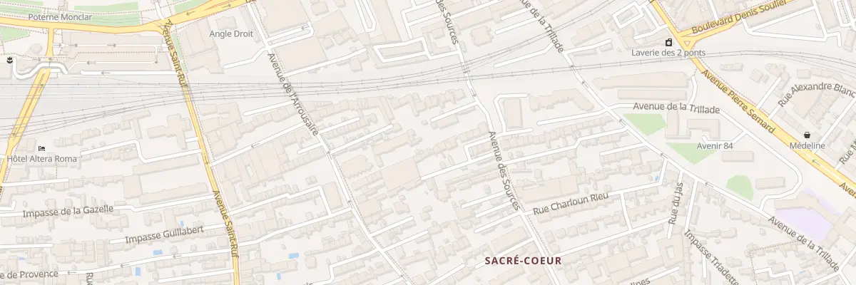 Plan du 16 Av des Sources à Avignon
