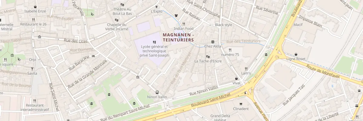 Plan du 18 Rue Bon Martinet à Avignon