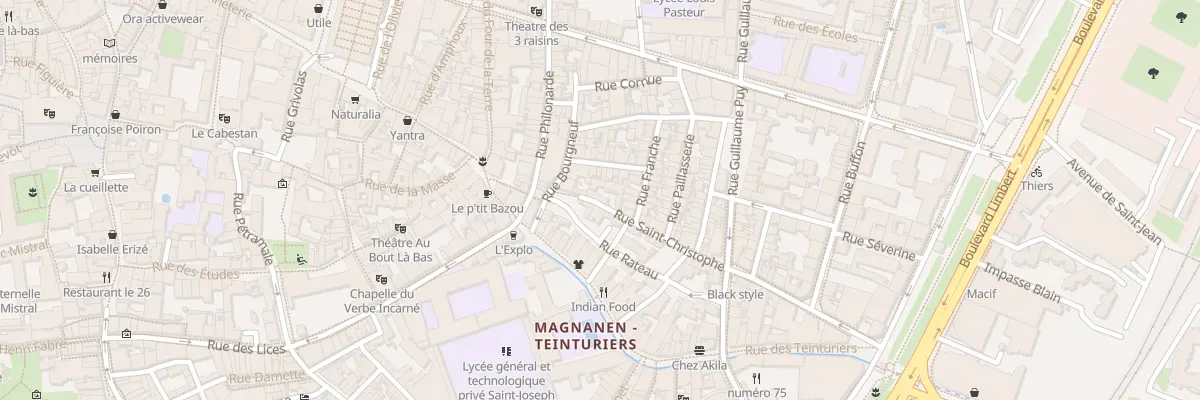 Plan du 3 Rue Saint-Christophe à Avignon