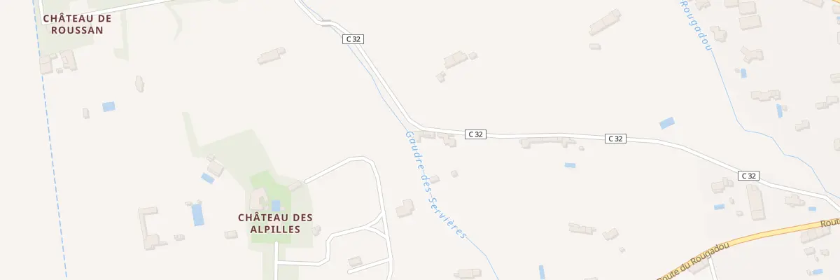 Plan du 9002 Vc de Roussan et de Cornud à Saint-Rémy-de-Provence