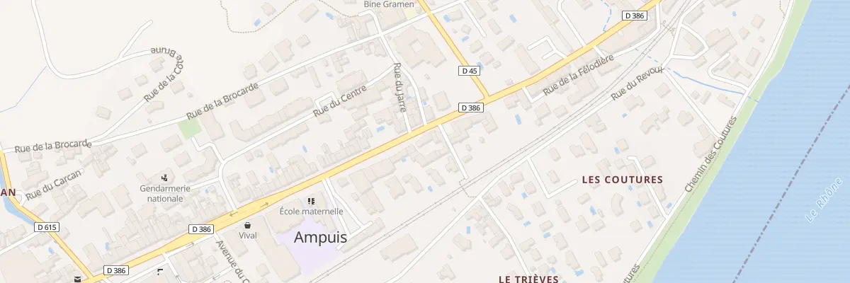 Plan du 39 Bd des Allées à Ampuis