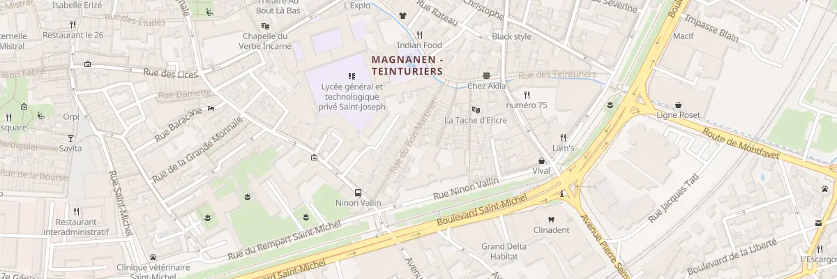 Plan du 13B Rue Bon Martinet à Avignon