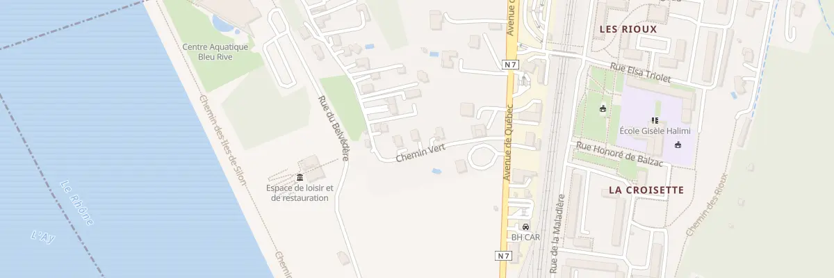 Plan du 4 Che Vert à Saint-Vallier