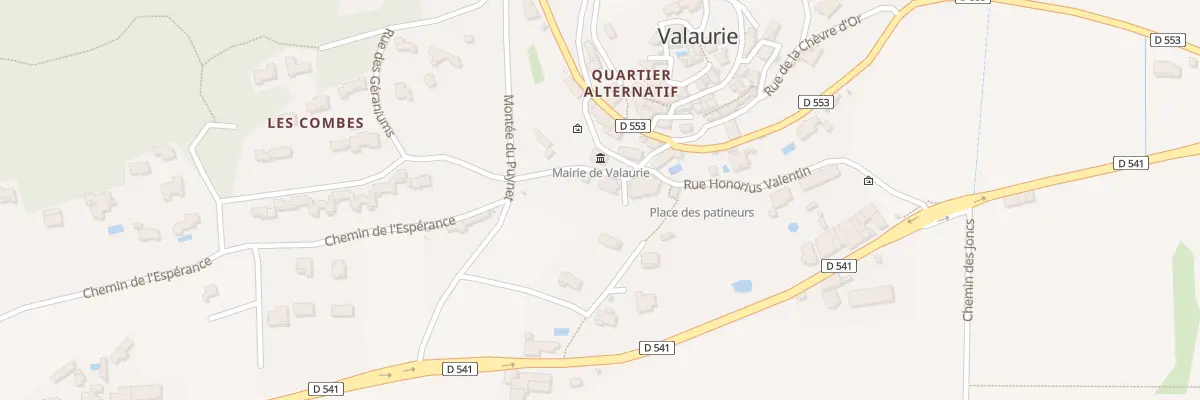 Plan du 4 Rue Mte de la Mairie à Valaurie