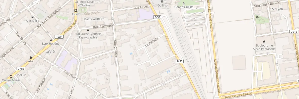 Plan du 7 Rue Louis Aulagne à Oullins-Pierre-Bénite