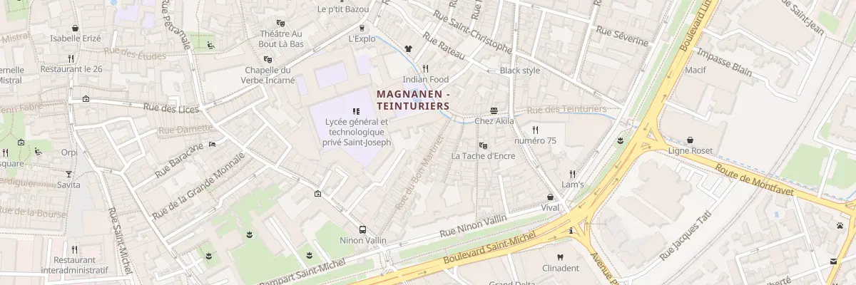 Plan du 12 Rue Bon Martinet à Avignon