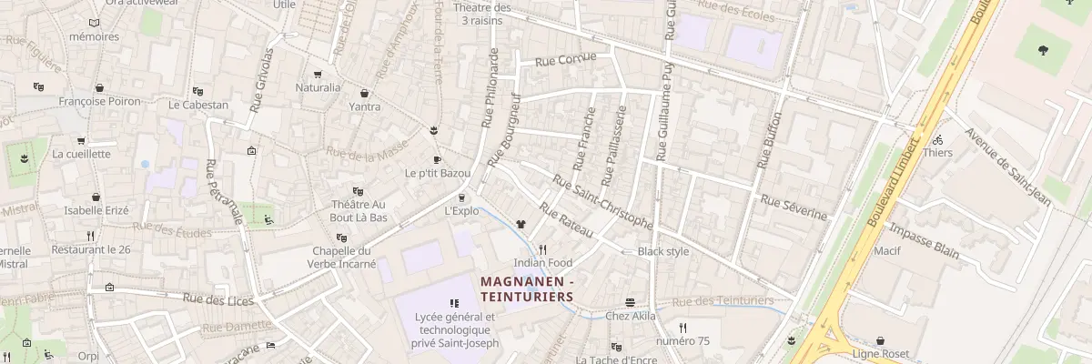Plan du 6 Rue Saint-Christophe à Avignon