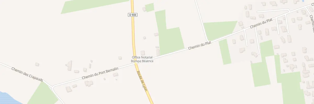 Plan du 67 Che du Plat à Reyrieux