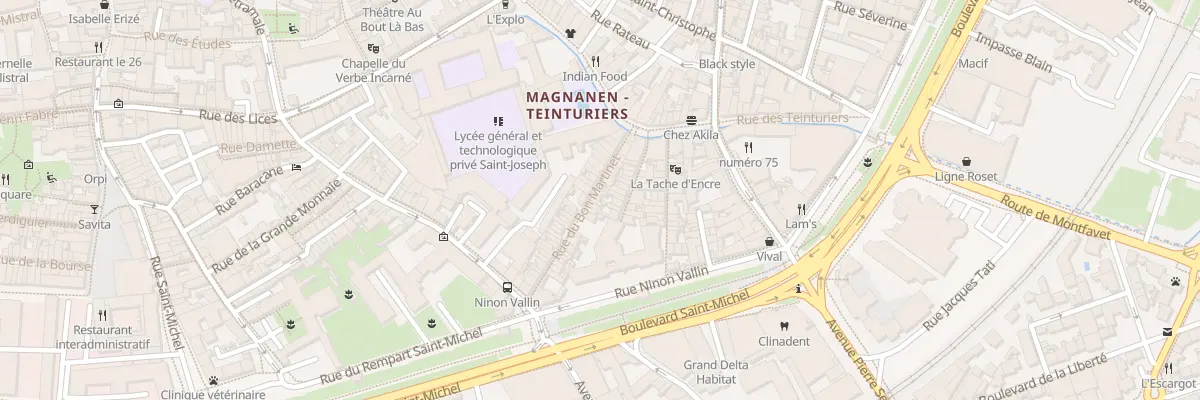 Plan du 11 Rue Bon Martinet à Avignon