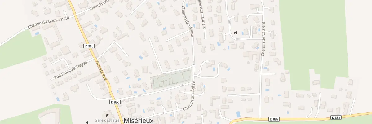 Plan du 319 Che de l’Eglise à Misérieux