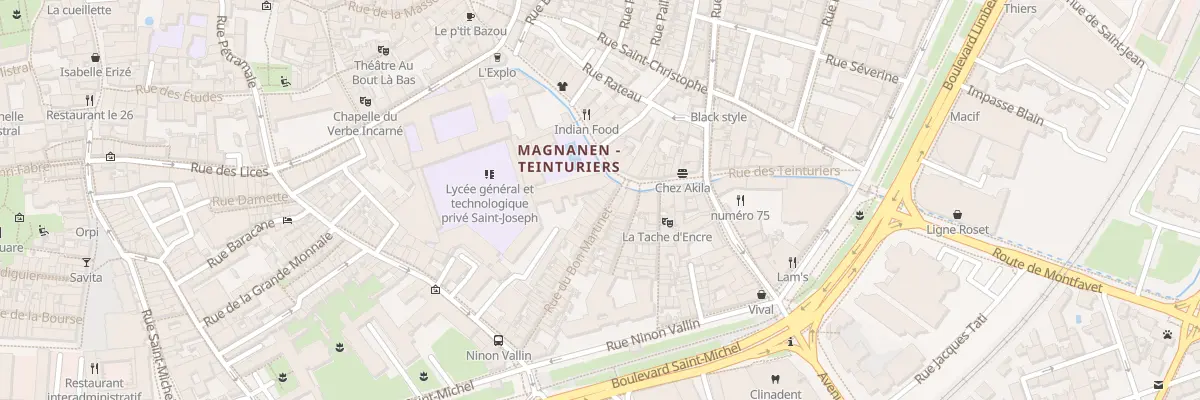 Plan du 6 Rue Bon Martinet à Avignon
