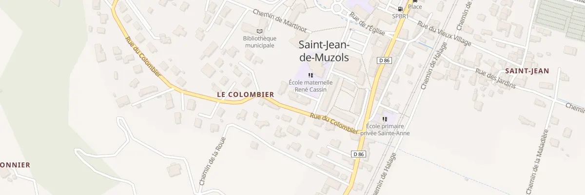 Plan du 10 Rue des Ecoles à Saint-Jean-de-Muzols