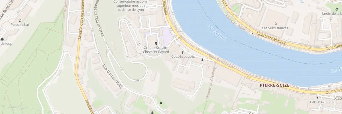 Plan du 8 Quai Pierre Scize à Lyon 9e Arrondissement