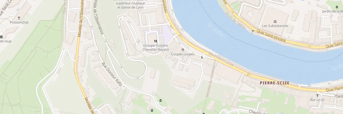 Plan du 9 Quai Pierre Scize à Lyon 9e Arrondissement