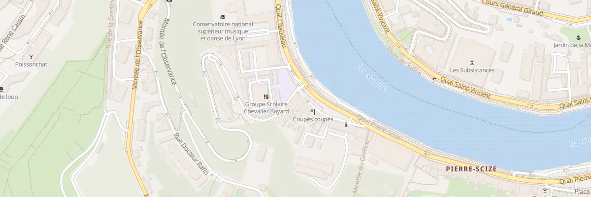 Plan du 5 Quai Pierre Scize à Lyon 9e Arrondissement