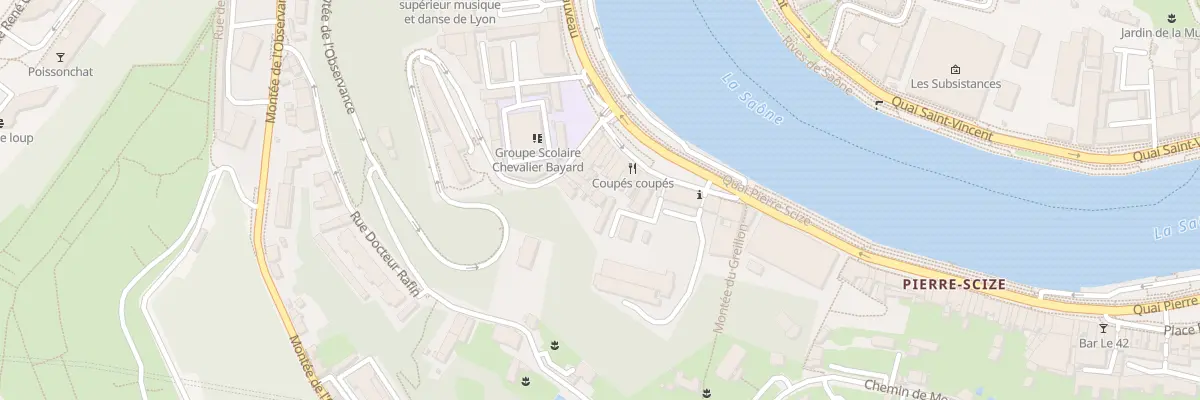 Plan du 10 Quai Pierre Scize à Lyon 9e Arrondissement