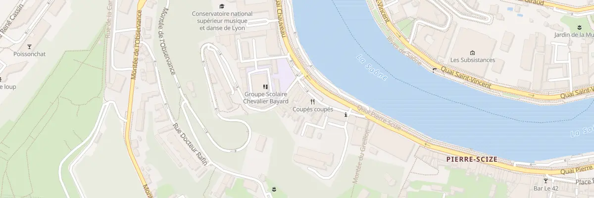 Plan du 7 Quai Pierre Scize à Lyon 9e Arrondissement