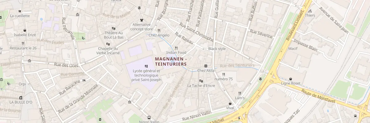 Plan du 35 Rue des Teinturiers à Avignon