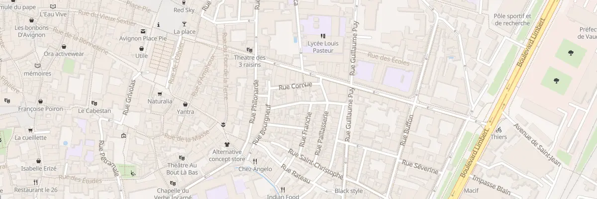 Plan du 9B Rue Bon Pasteur à Avignon