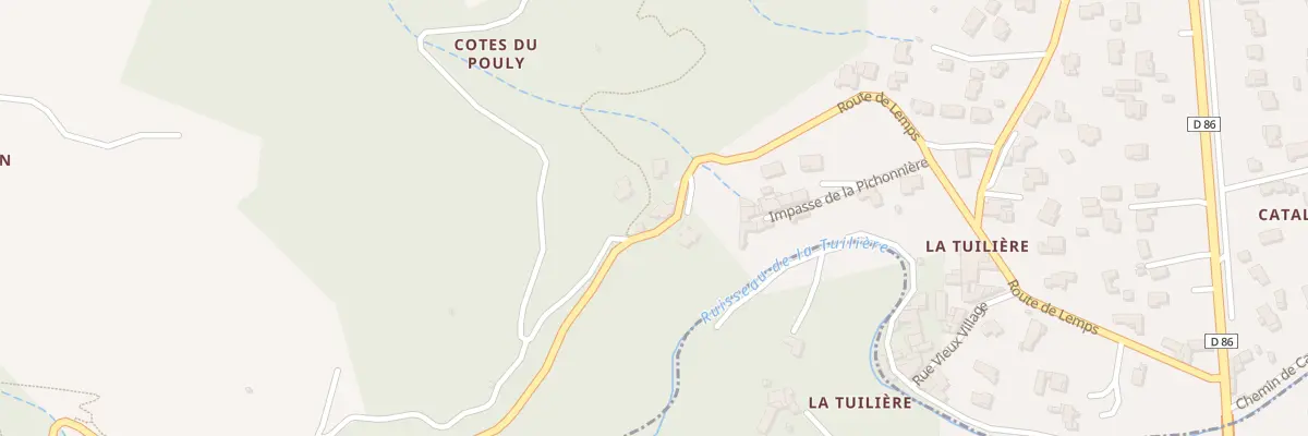 Plan du 580 Rte de Lemps à Lemps