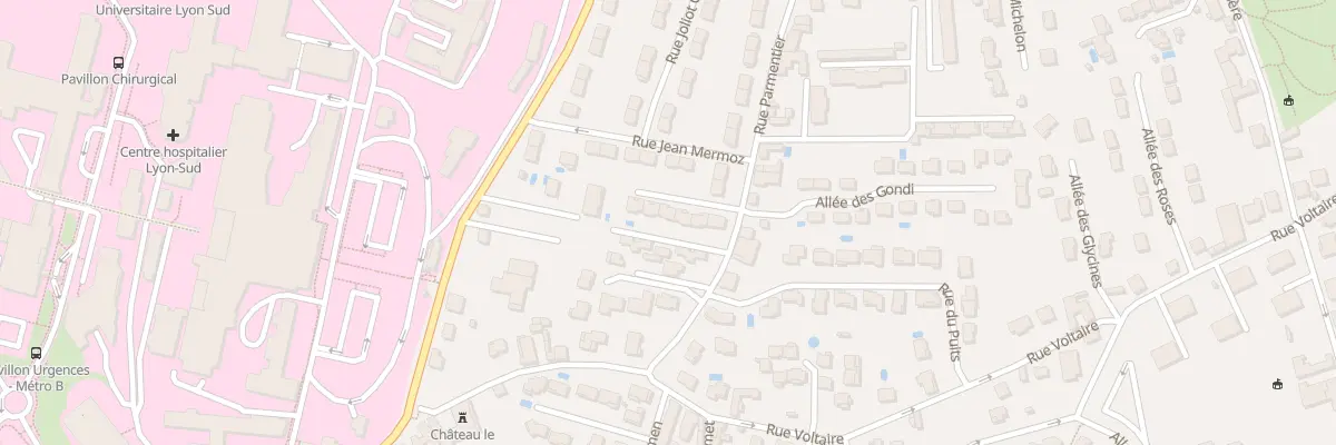Plan du 64 Rue Parmentier à Oullins-Pierre-Bénite