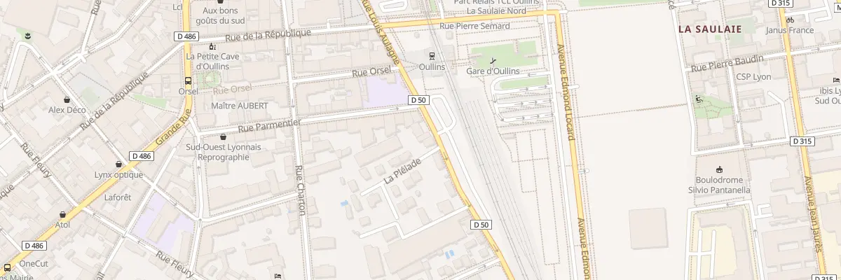 Plan du 5 Rue Louis Aulagne à Oullins-Pierre-Bénite