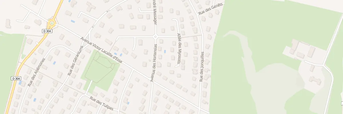 Plan du 8 All des Myosotis à Châtenoy-le-Royal