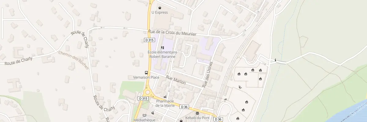 Plan du 120 Rue de la Salle des Fêtes à Vernaison