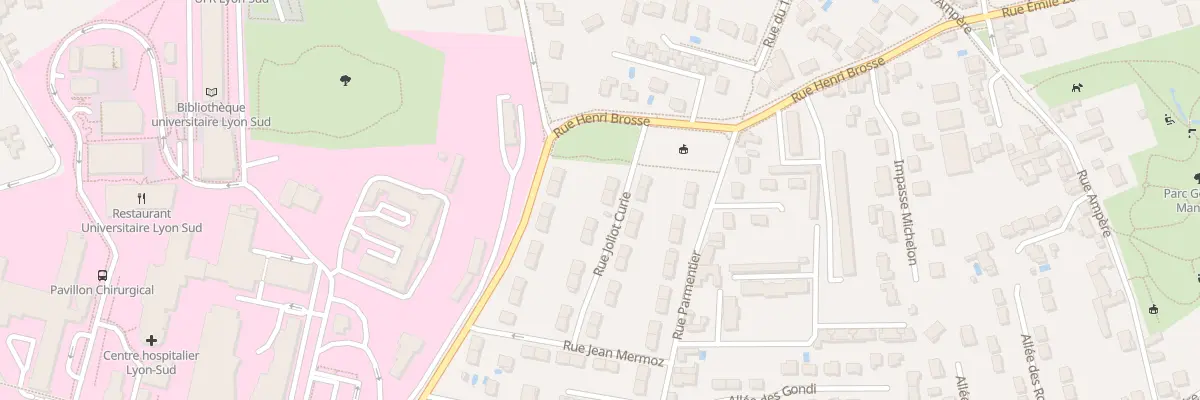 Plan du 6 Rue Joliot Curie à Oullins-Pierre-Bénite