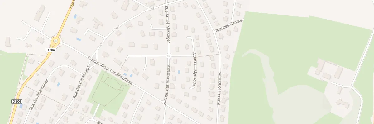 Plan du 4 All des Myosotis à Châtenoy-le-Royal