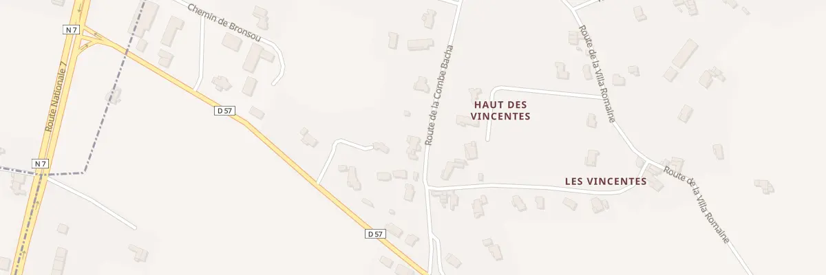 Plan du 165 Rte de la Combe Bacha à Cliousclat