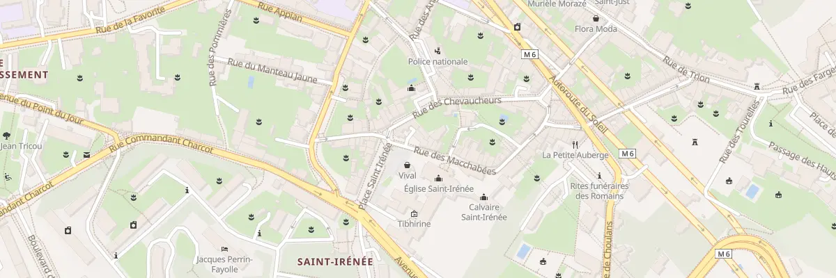 Plan du 82 Rue des Macchabées à Lyon 5e Arrondissement