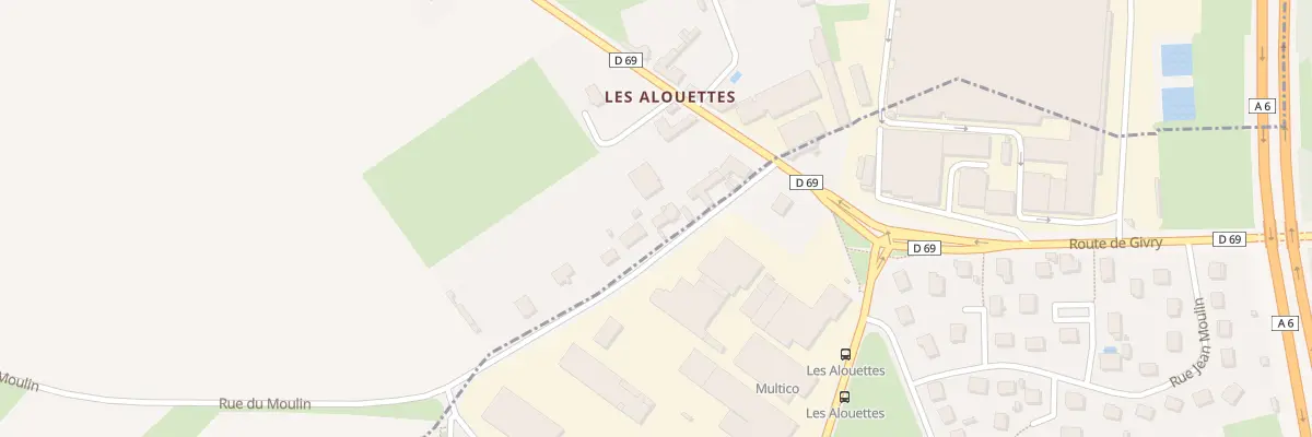 Plan du 12 Rue du Moulin à Châtenoy-le-Royal