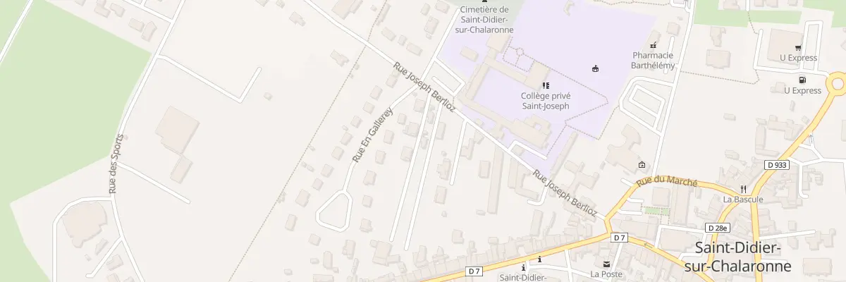 Plan du 6061 Rue Joseph Berlioz à Saint-Didier-sur-Chalaronne