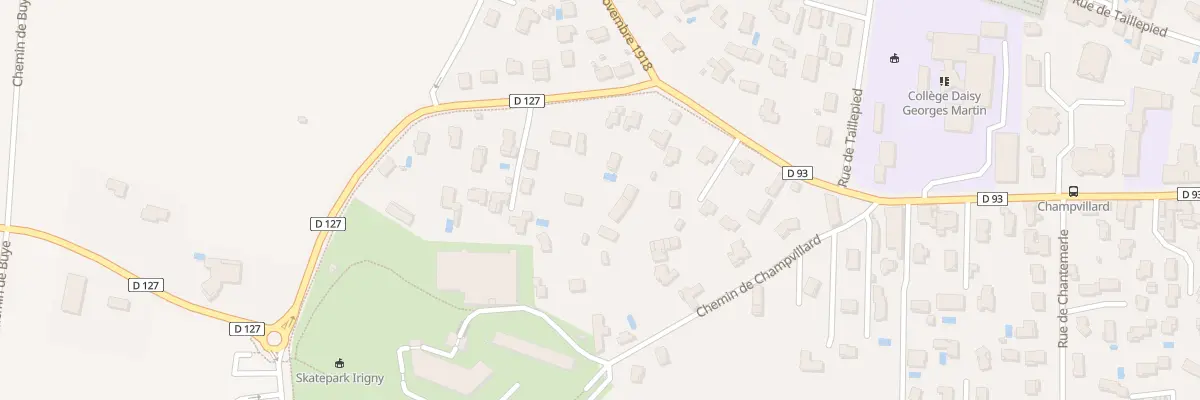 Plan du 3C Rte de Brignais à Irigny
