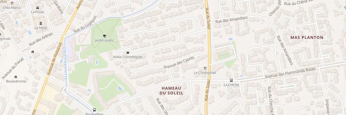 Plan du 18 Rue des Cyprès à Saint-Martin-de-Crau