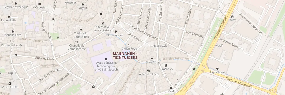 Plan du 43 Rue des Teinturiers à Avignon