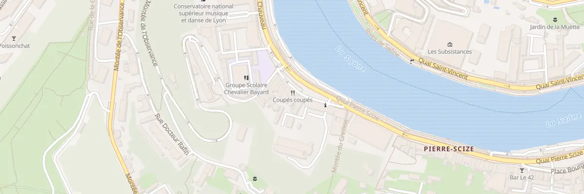 Plan du 11 Quai Pierre Scize à Lyon 9e Arrondissement