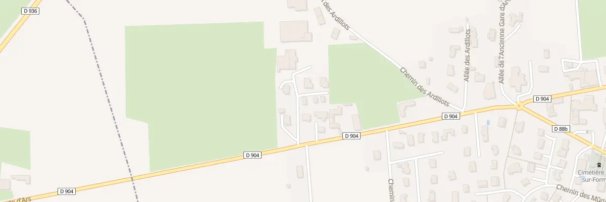 Plan du 293 Rte Départementale 904 à Ars-sur-Formans