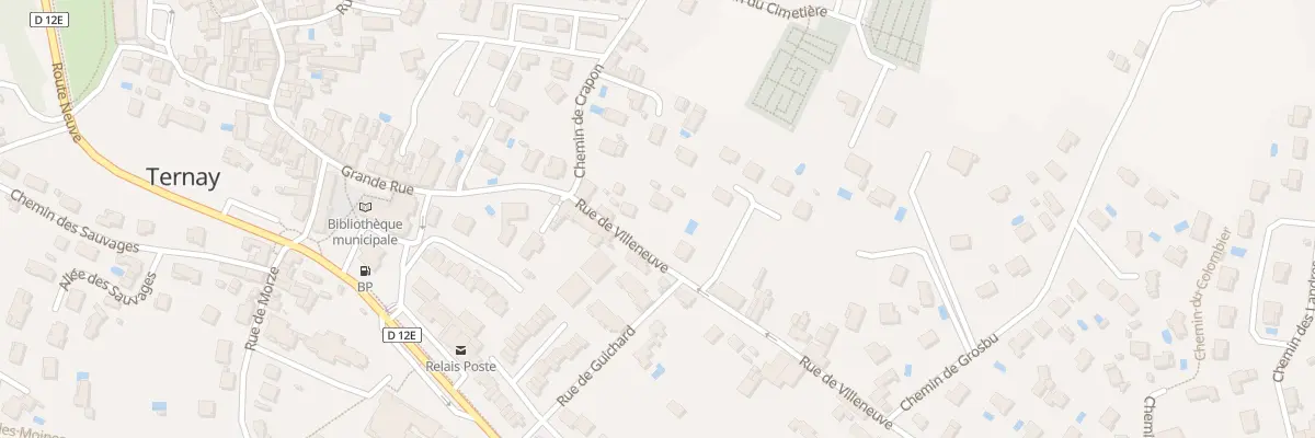 Plan du 8 Rue de Villeneuve à Ternay