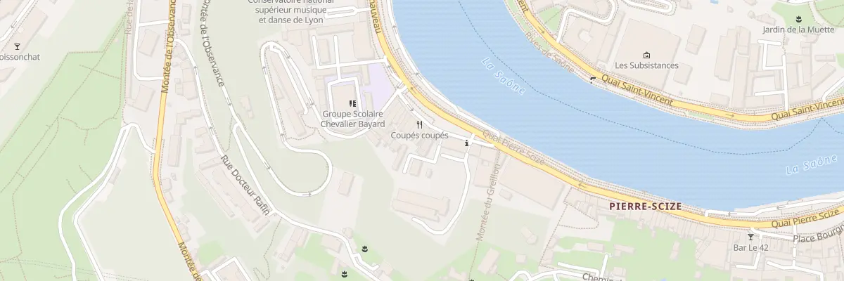 Plan du 12 Quai Pierre Scize à Lyon 9e Arrondissement