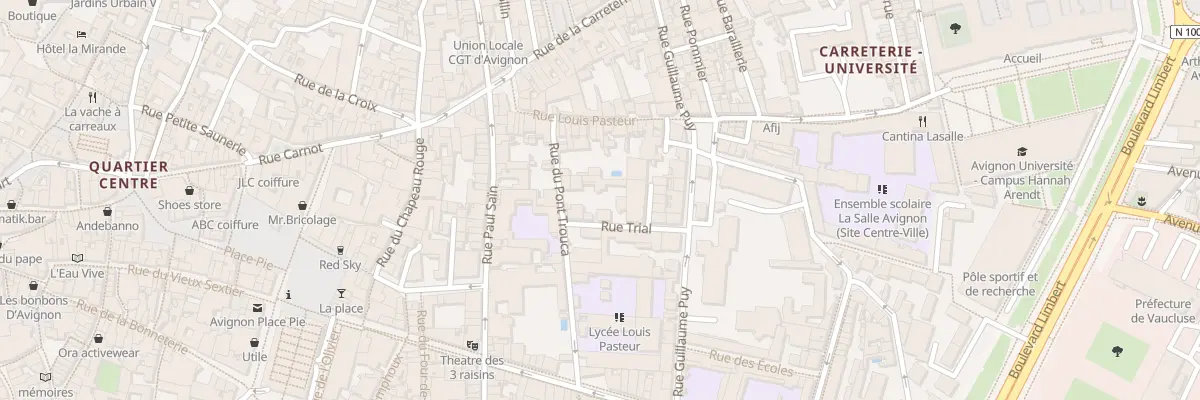 Plan du 3B Rue Trial à Avignon